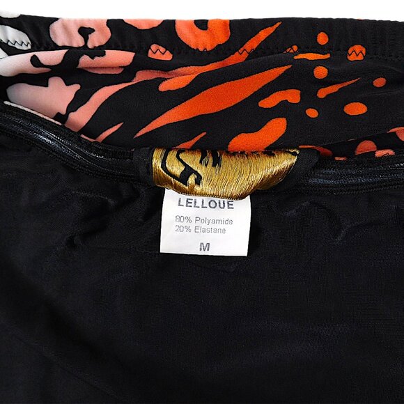 Lelloue Strapless Animal Print One Piece Swimsuit Women’s M Leopard Zebra - Picture 12 of 13